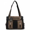 Torebka Damska Shopper Bag firmy Hernan 3892-1 Czarna/Ziemista